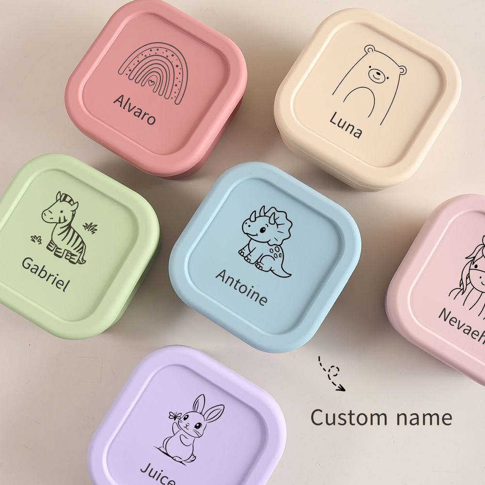 Baby Food Containers Glass - Custom Name or Pattern 1pc Food