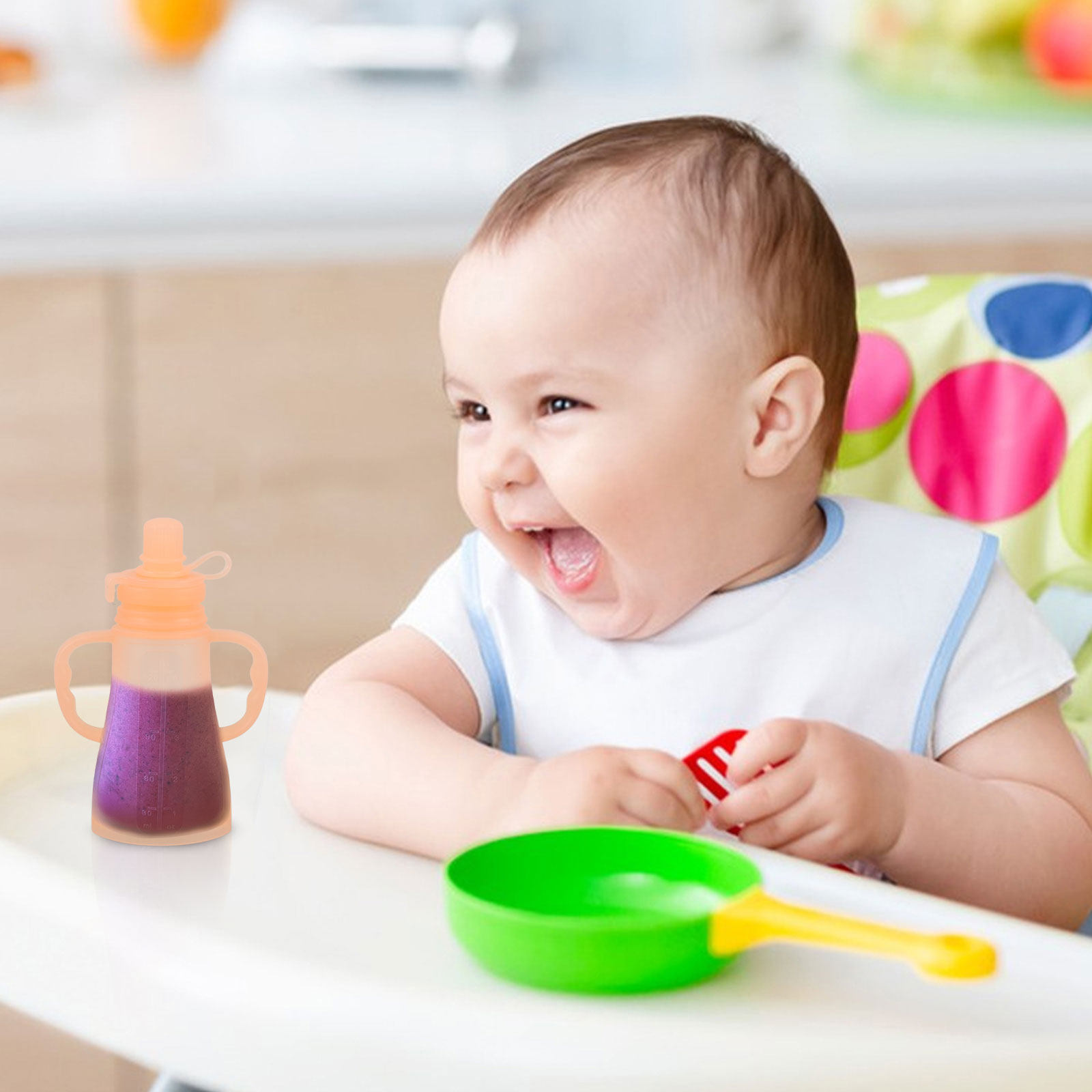 Baby Food Reusable Pouches - Silicone Baby Food Pouches Reusable Refillable