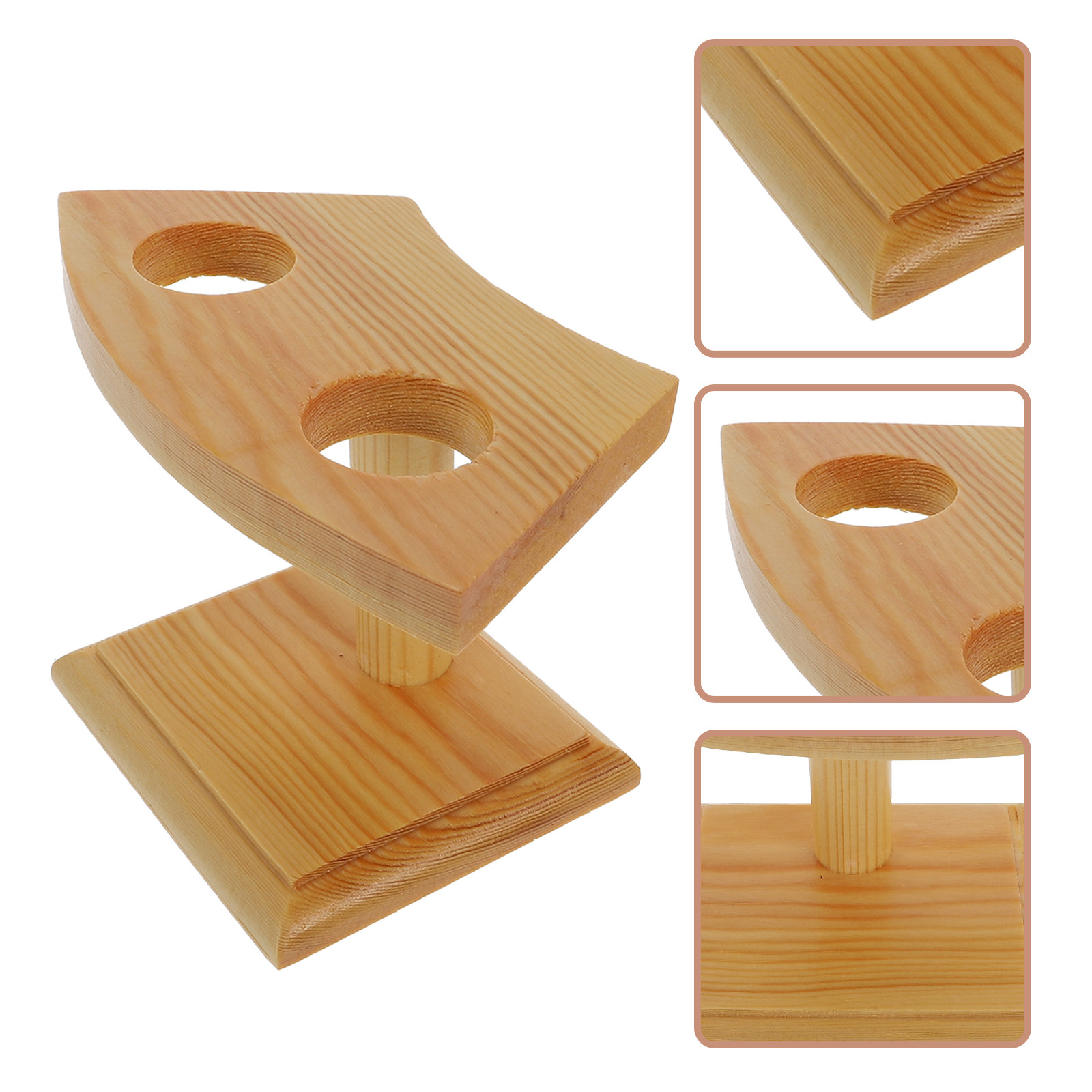 Baby Food Catering - Wooden Ice Cream Cone Holder Sushi