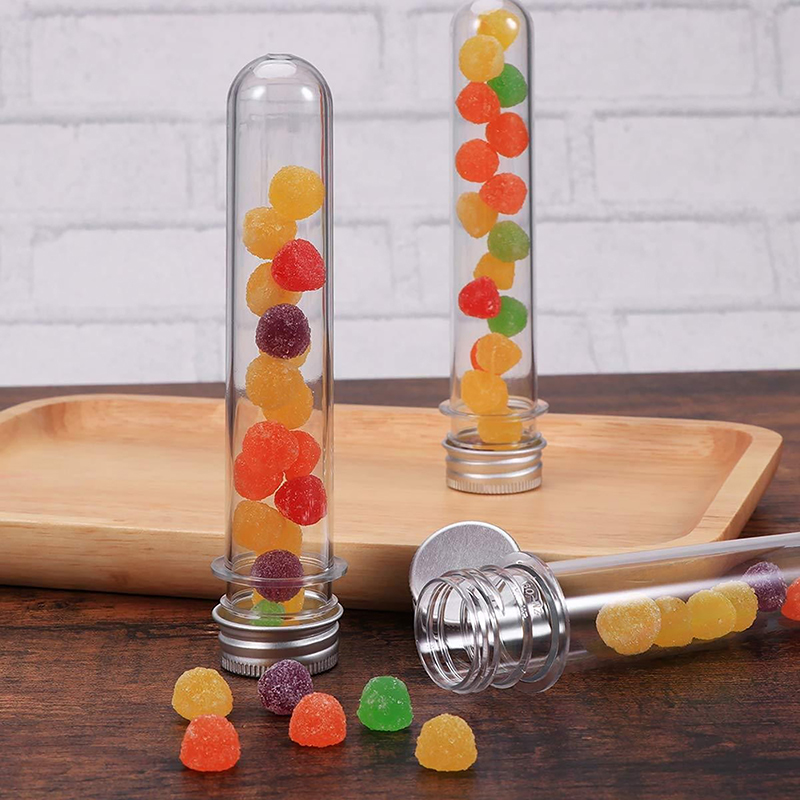 Baby Food Jar - 1/5Pcs Plastic Lab Test Tubes Transparent