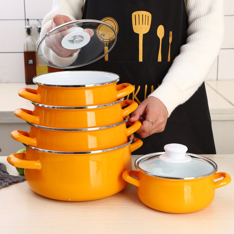 Thick Enamel Soup Pot, Noodle  - Baby Food Oats ulasan dan harga