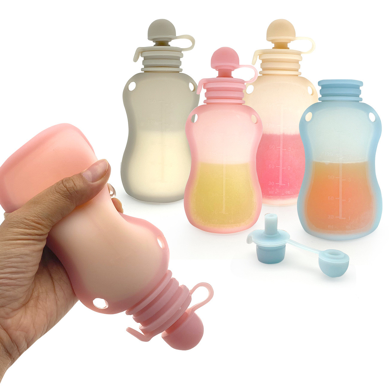 150ml Convenient Milk Storage  - Baby Food Reusable Pouches ulasan dan harga