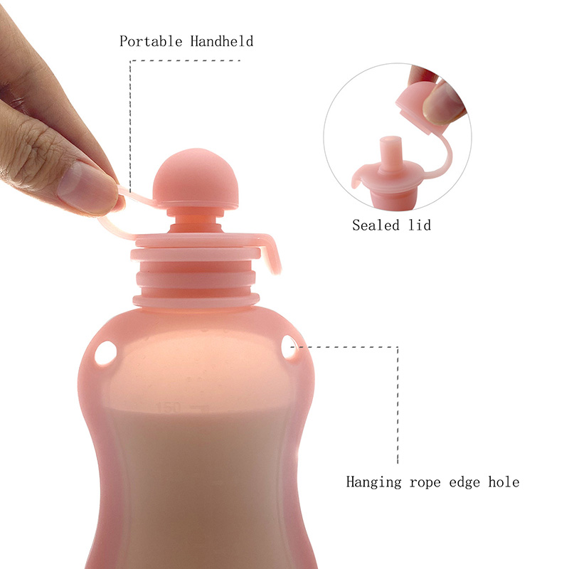 150ml Convenient Milk Storage  - Baby Food Reusable Pouches ulasan dan harga