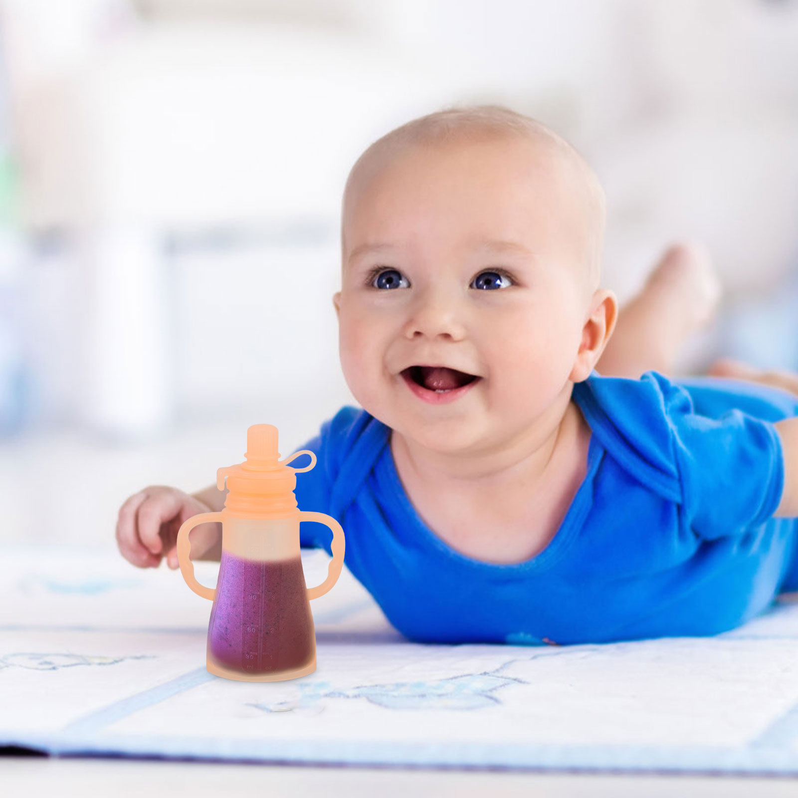 Silicone Baby Food Pouches Reu - Baby Food Reusable Pouches ulasan dan harga