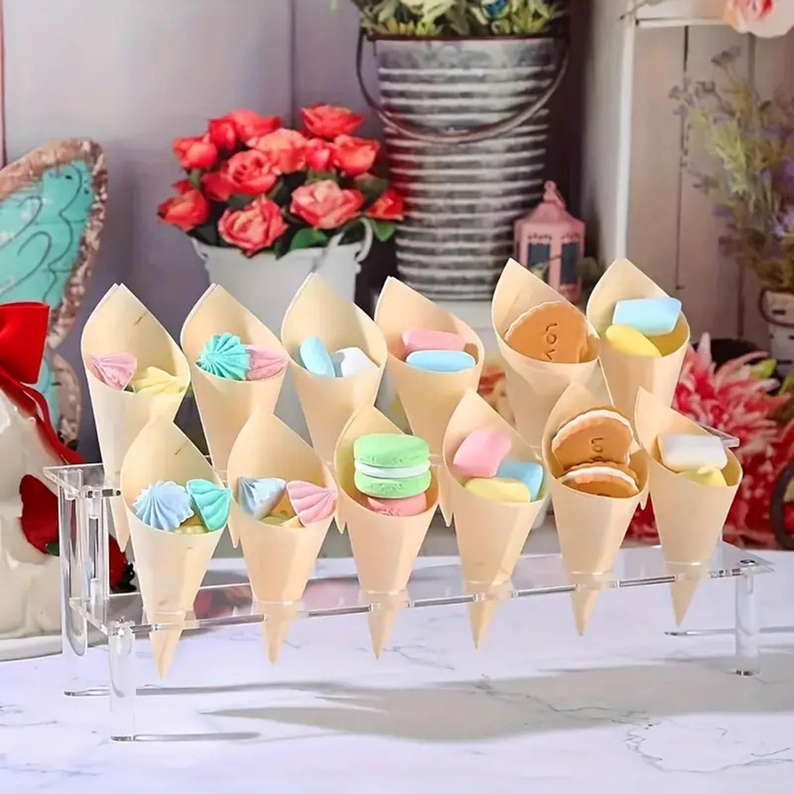Ice Cream Cone Holder Snack Tr - Baby Food Catering ulasan dan harga