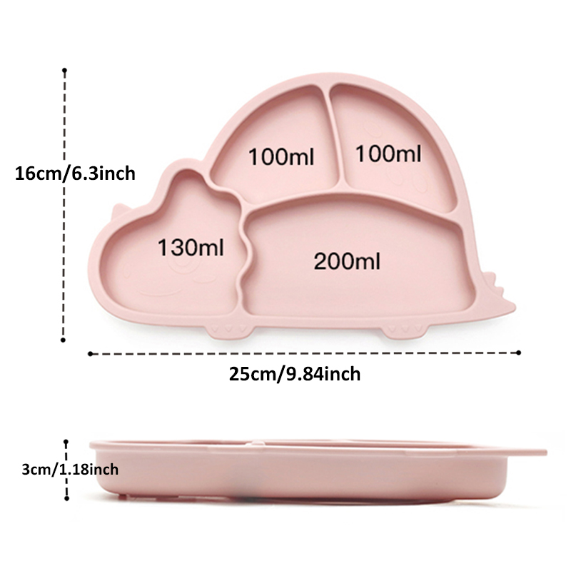 Toddler Plates Divided Suction - Plate Suction Toddler ulasan dan harga