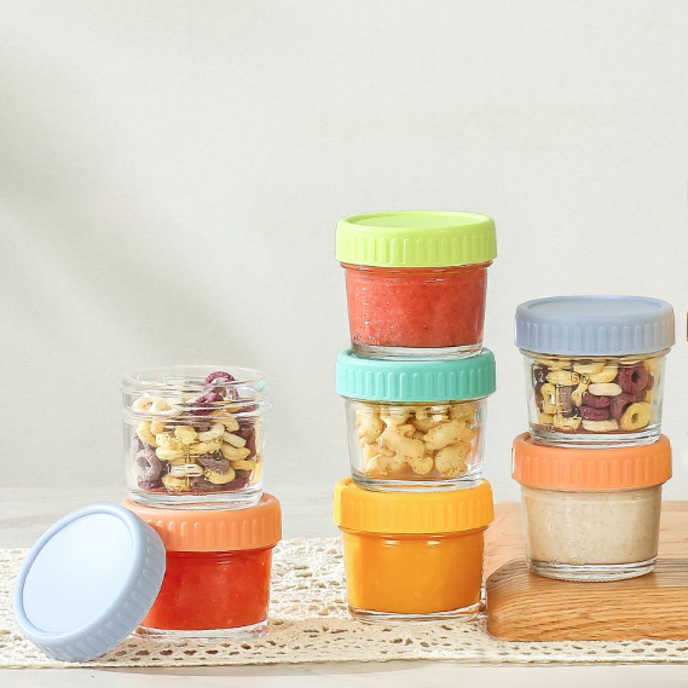 6pcs Mason Jar Glass Baby Food - Baby Food Containers Glass ulasan dan harga