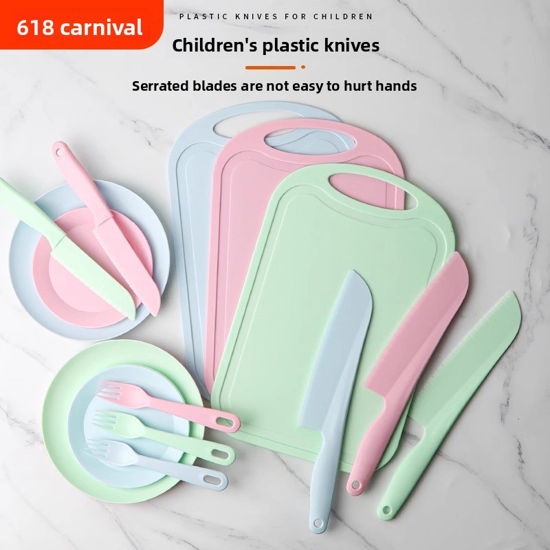 Non-slip plastic kitchen knife - Baby Food Knife Set ulasan dan harga