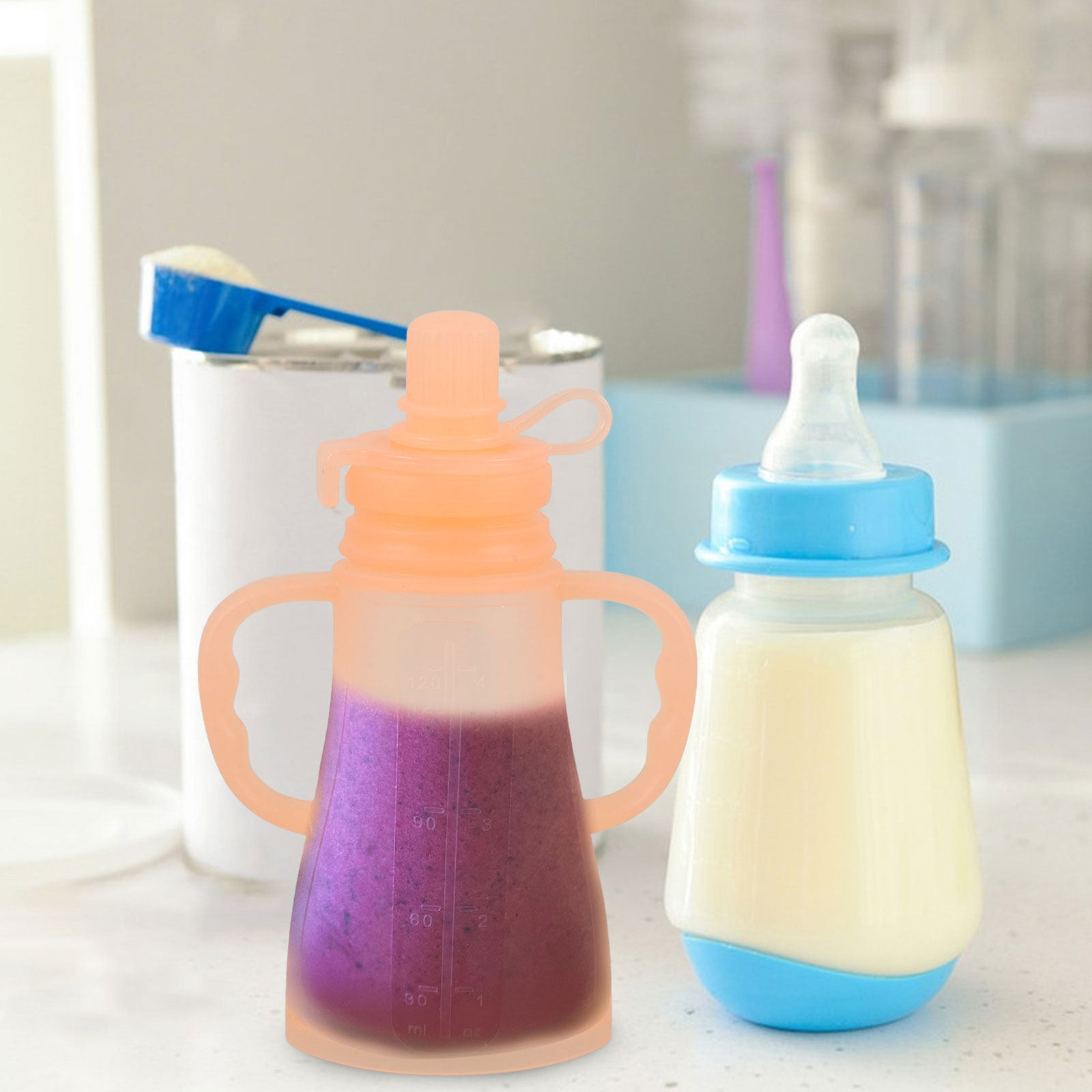 Silicone Baby Food Containers  - Baby Food Reusable Pouches ulasan dan harga