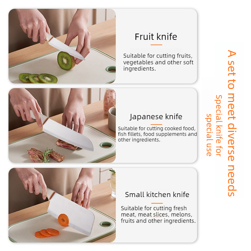 3-PCS Kitchen Knife Sets Stain - Baby Food Knife Set ulasan dan harga