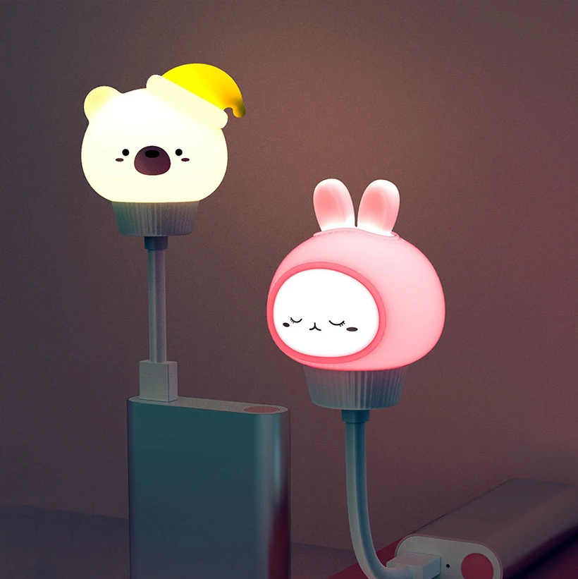 USB Cartoon Cute Night Light W - Baby Food Book ulasan dan harga