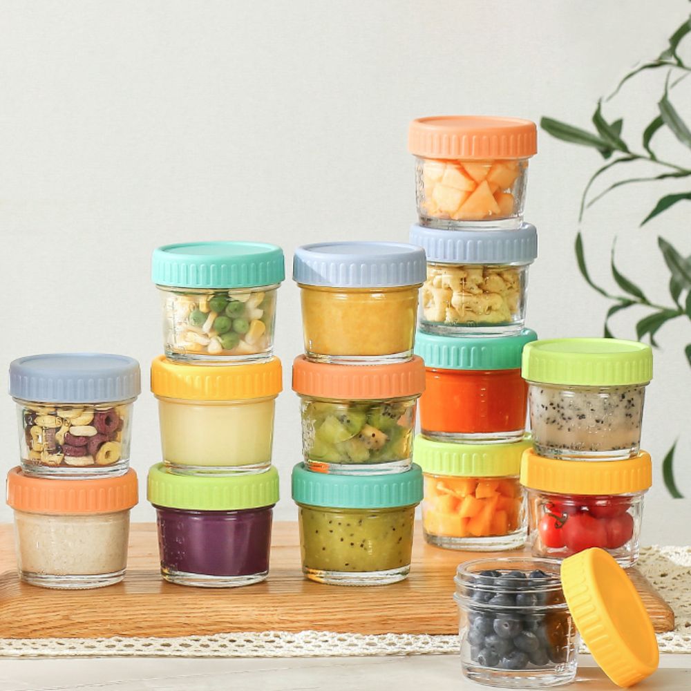 6pcs Glass Baby Food Jar Reusa - Baby Food Jar ulasan dan harga