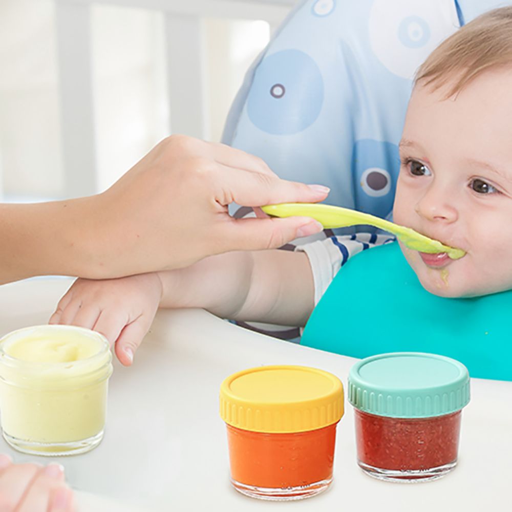6pcs Glass Baby Food Jar Reusa - Baby Food Jar ulasan dan harga