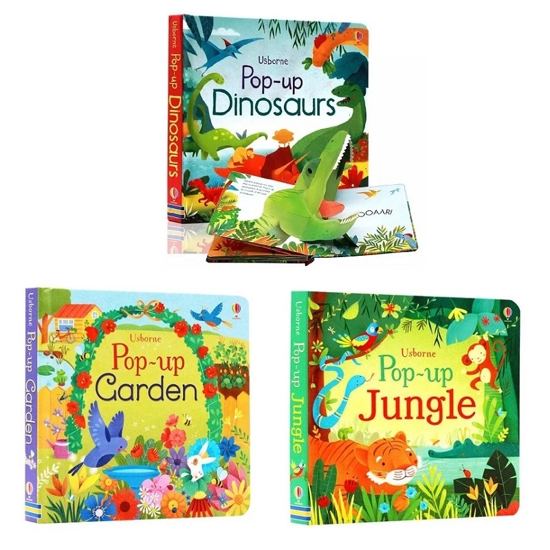 Usborne Pop Up Dinosaurs/Jungl - Baby Food Book ulasan dan harga