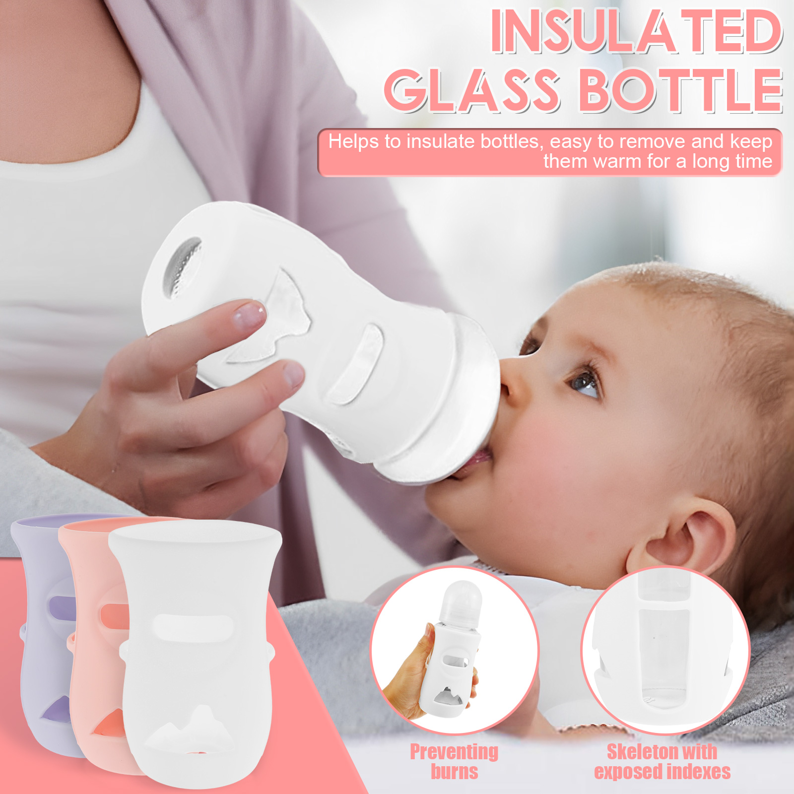 Silicone Sleeves Silicone Baby - Baby Food Jar ulasan dan harga