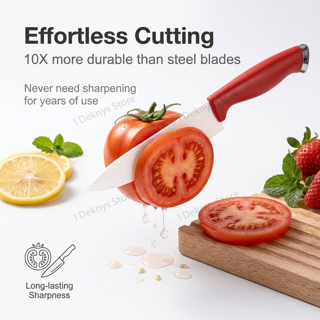 Kitchen Ceramic Knife Set 4' 5 - Baby Food Knife Set ulasan dan harga