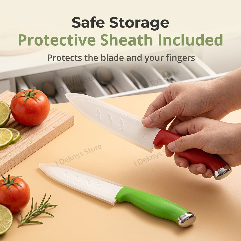 Kitchen Ceramic Knife Set 4' 5 - Baby Food Knife Set ulasan dan harga