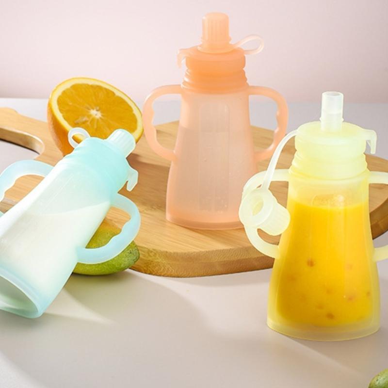 Portable Leakproof Silicone Ba - Baby Food Reusable Pouches ulasan dan harga
