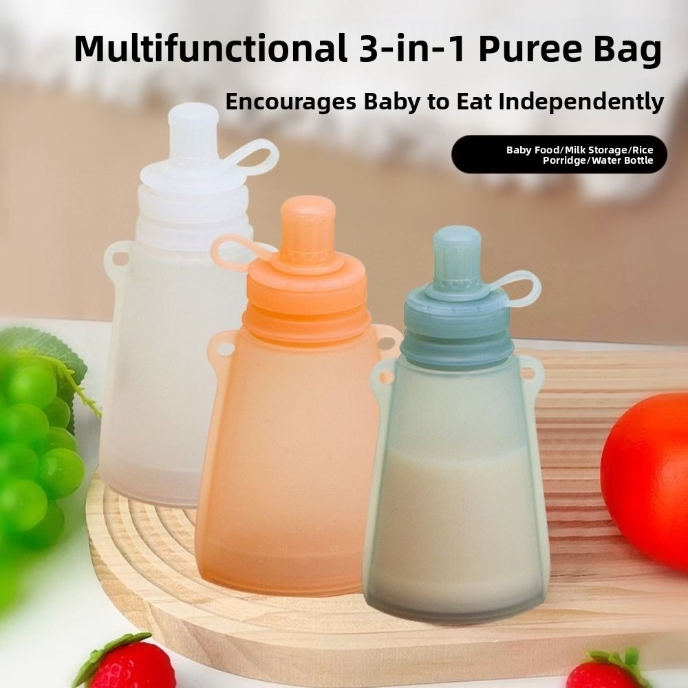 BPA Free Silicone Baby Food Po - Baby Food Reusable Pouches ulasan dan harga