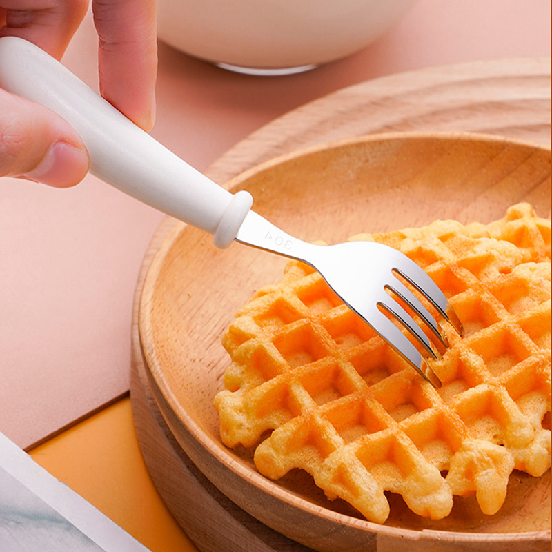 Kids Spoon Fork Set Food Grade - Baby Food Knife Set ulasan dan harga
