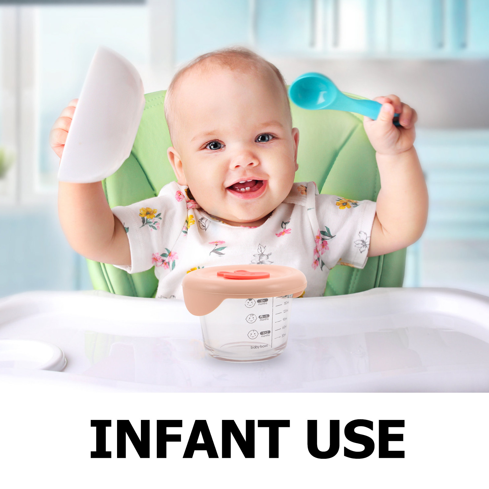 2Pcs Baby Food Storage Contain - Baby Food Containers Glass ulasan dan harga