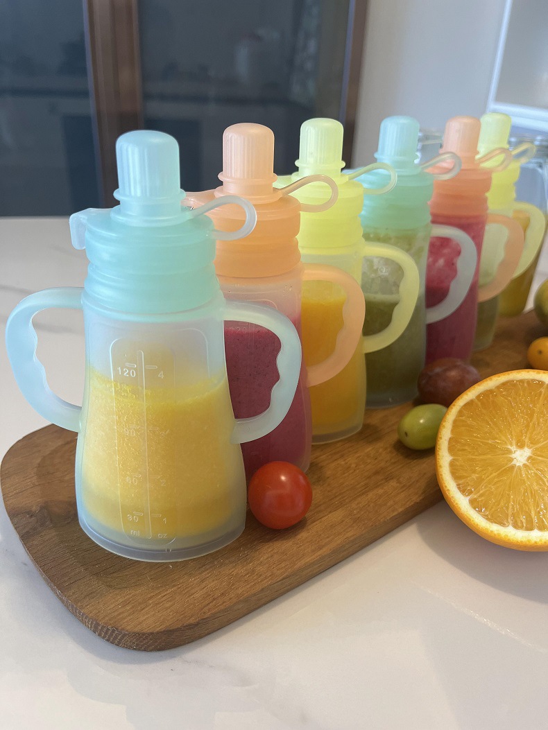New Reusable Silicone Breast M - Baby Food Reusable Pouches ulasan dan harga