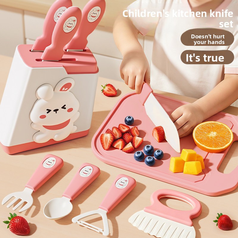 Children Kitchen Toy Set Featu - Baby Food Knife Set ulasan dan harga