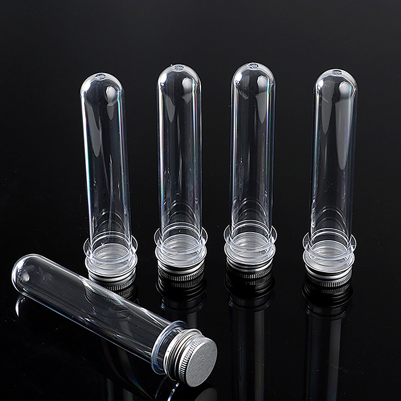 1/5Pcs Plastic Lab Test Tubes  - Baby Food Jar ulasan dan harga