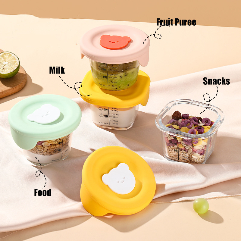 180ml Glass Baby Food Storage  - Baby Food Jar ulasan dan harga