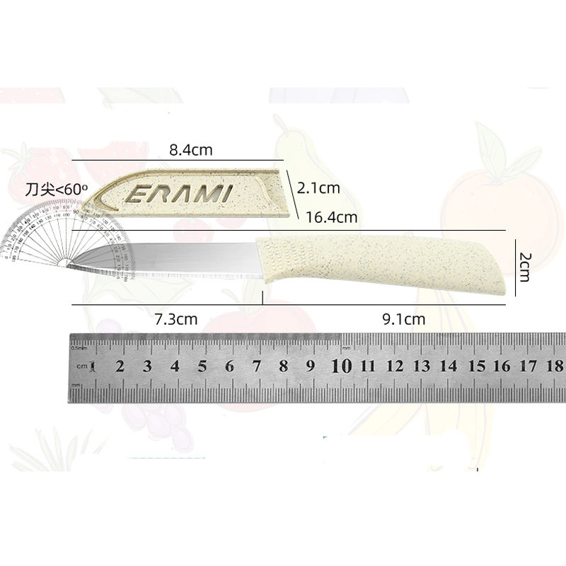 Wheat Straw Cutting Board Four - Baby Food Knife Set ulasan dan harga