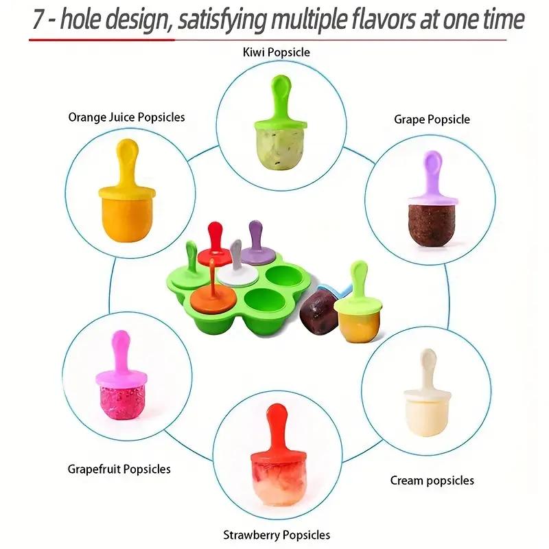 7-compartment silicone popsicl - Baby Food Zubereiter ulasan dan harga