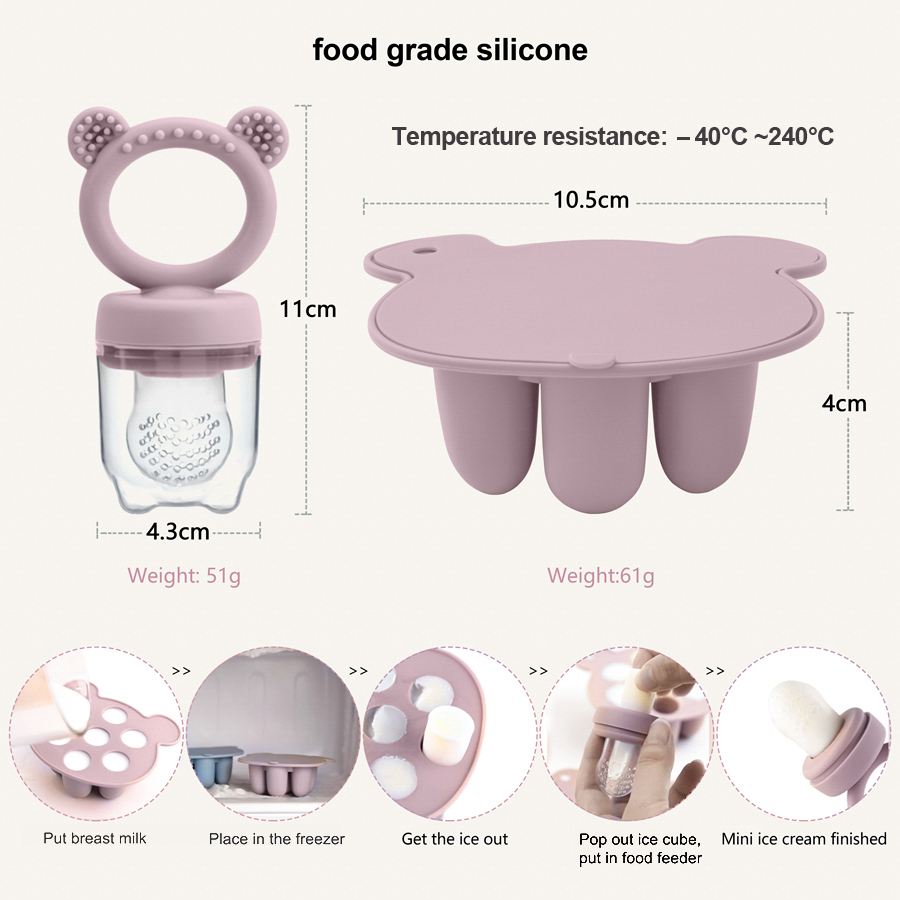 Baby Ice Cream Pops Silicone M - Baby Food Zone ulasan dan harga