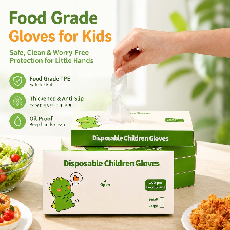 Disposable TPE Food Grade Glov - Baby Food Catering ulasan dan harga