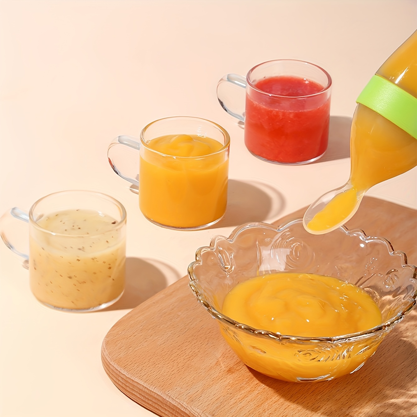9pcs Feeding Cutlery:1 Silicon - Baby Food Jar ulasan dan harga