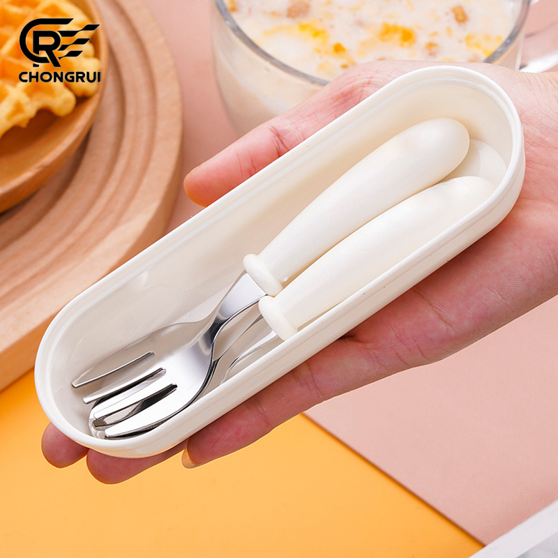 Toddler Training Feeding Spoon - Baby Food Knife Set ulasan dan harga