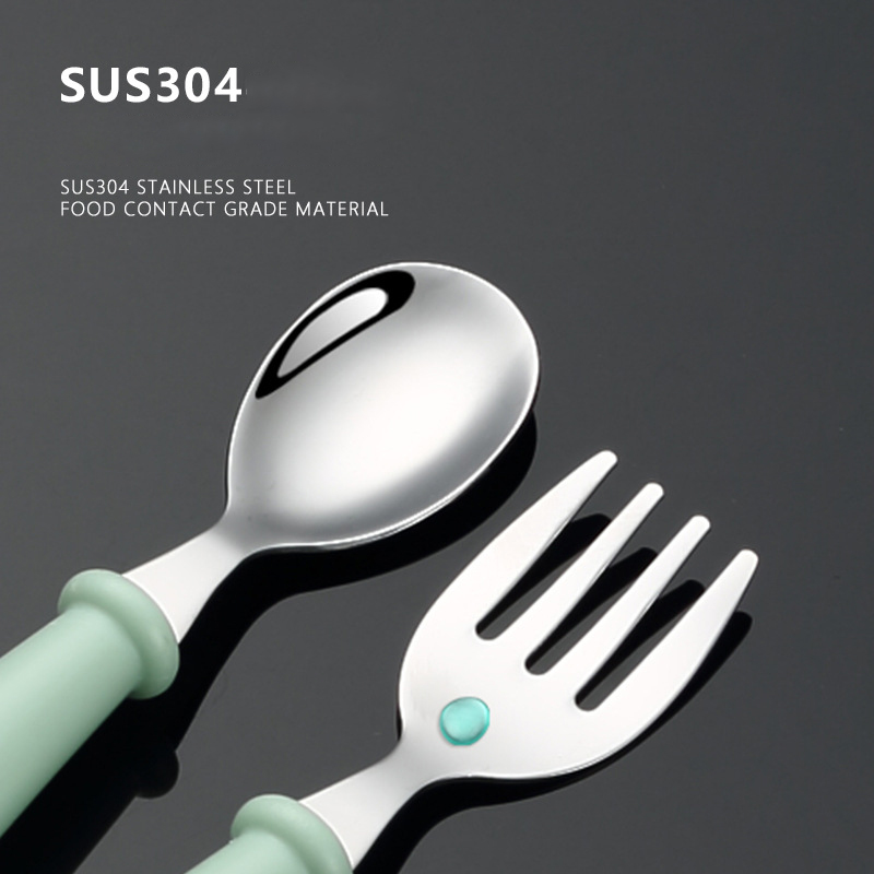 Toddler Training Feeding Spoon - Baby Food Knife Set ulasan dan harga