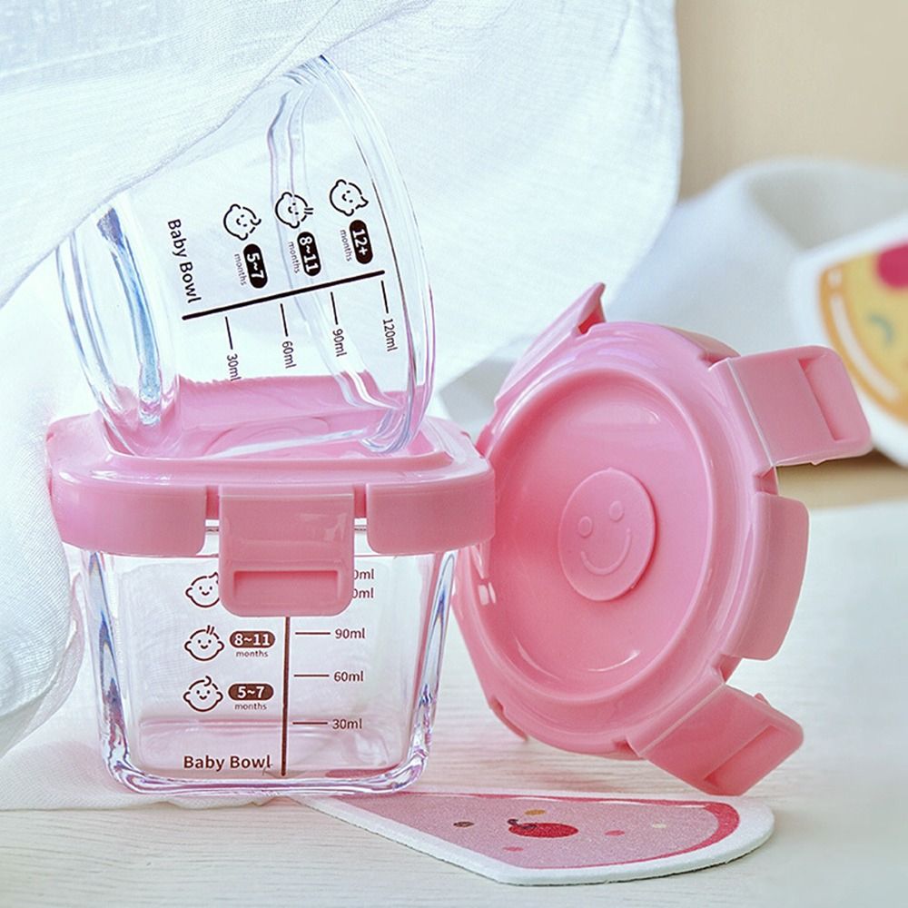 Fashion 170ml Food Storage Box - Baby Food Containers Glass ulasan dan harga