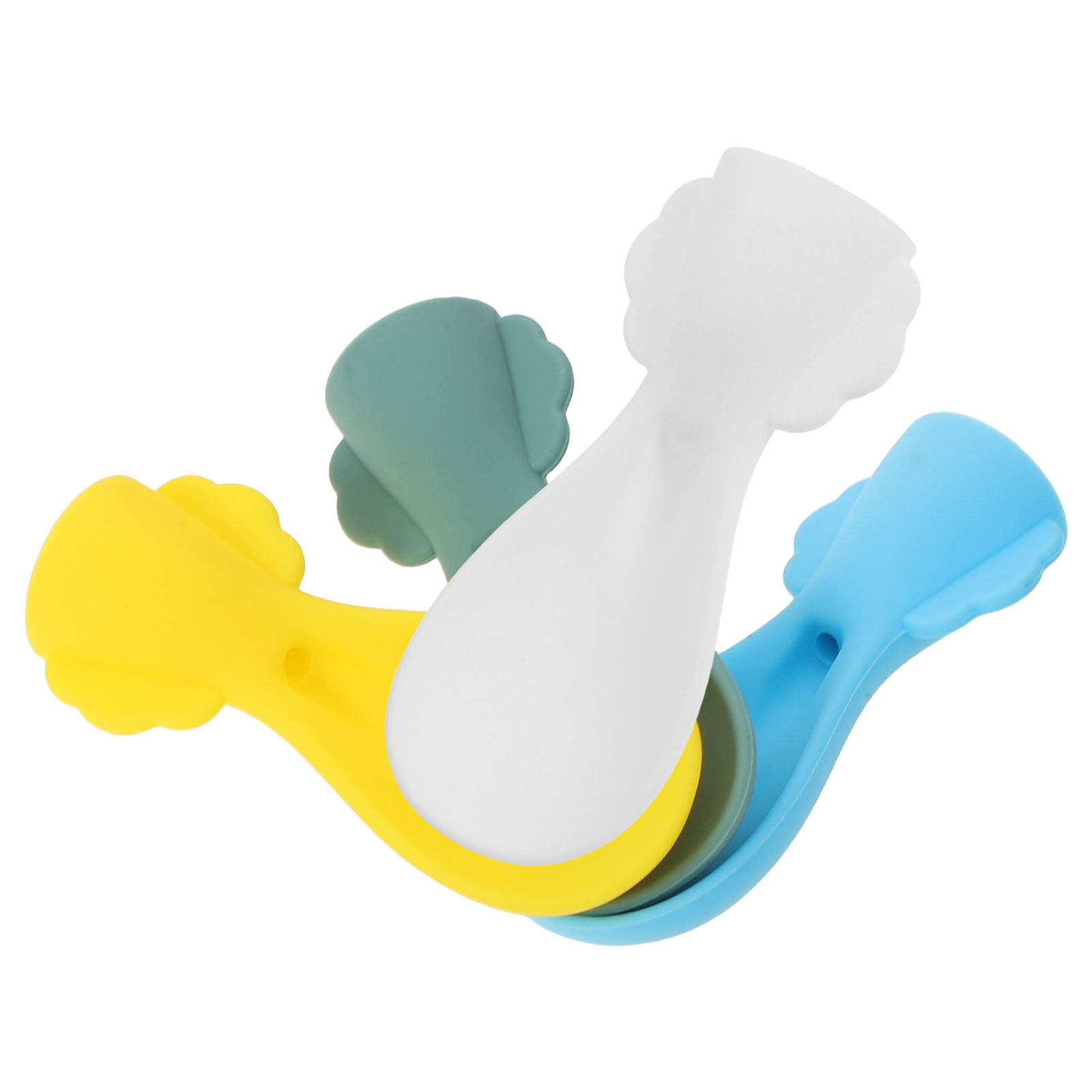 4Pcs Baby Silicone Feeding Spo - Baby Food Reusable Pouches ulasan dan harga