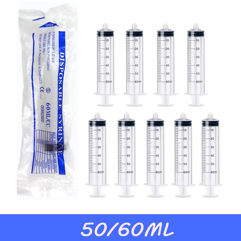 5-20Pcs 60ml Luer Lock Syringe - Baby Food Allergy Rash ulasan dan harga