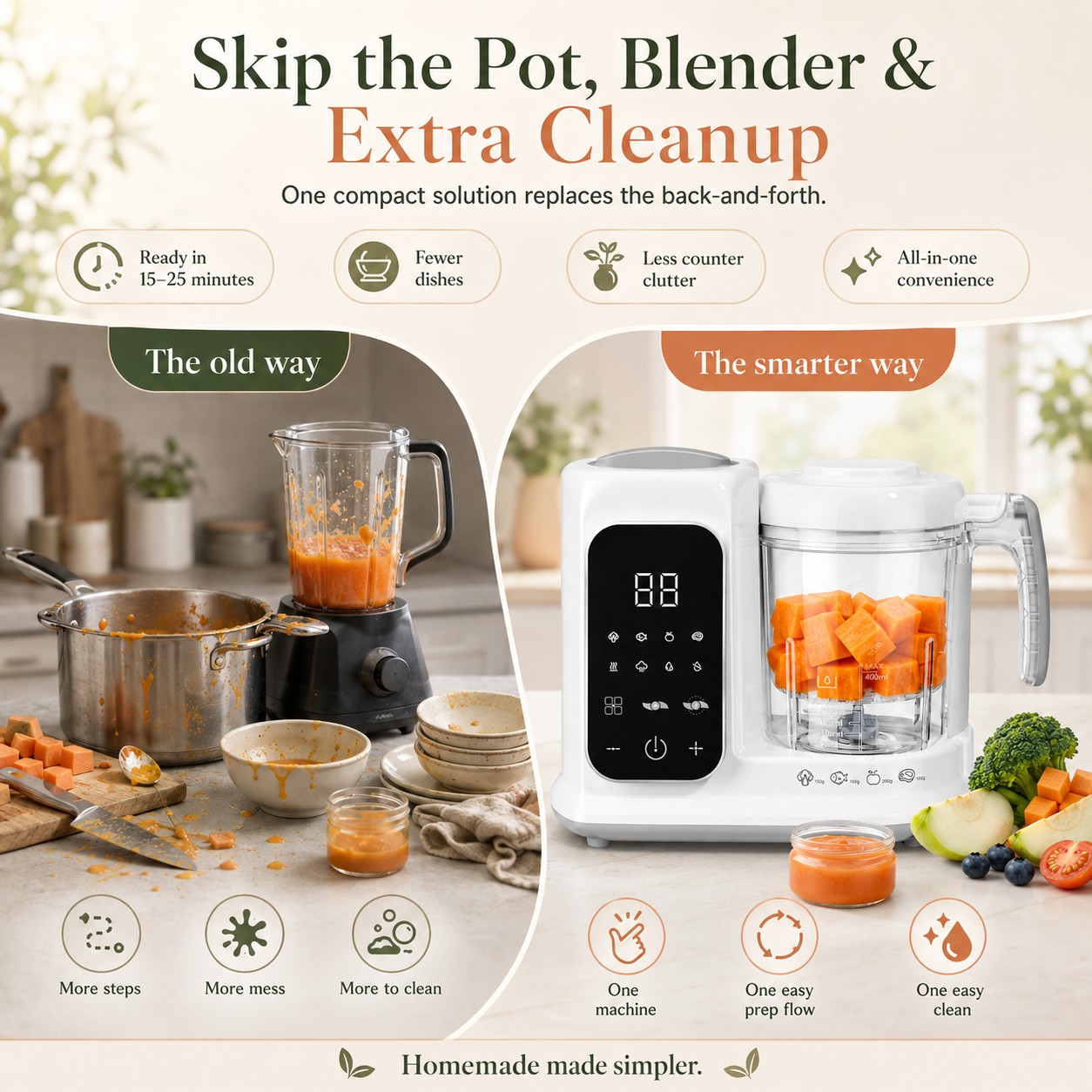 Household Infant Food Making U - Baby Food Maker And Steamer ulasan dan harga