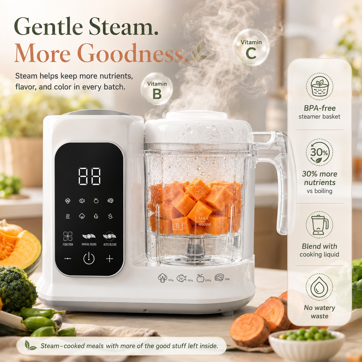 Household Infant Food Making U - Baby Food Maker And Steamer ulasan dan harga