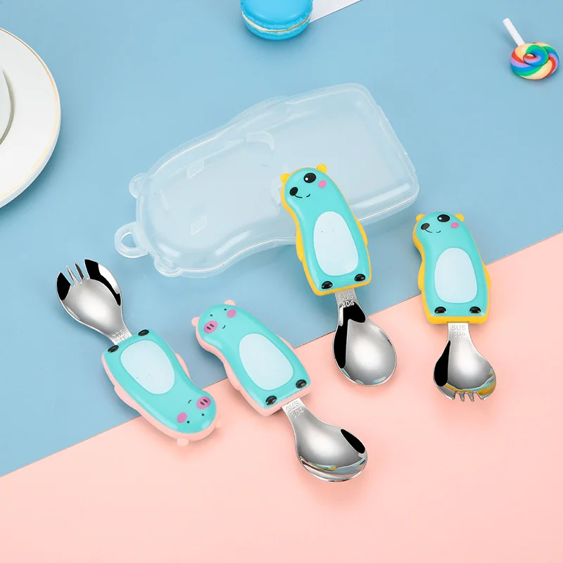 304 children's portable tablew - Baby Food Knife Set ulasan dan harga