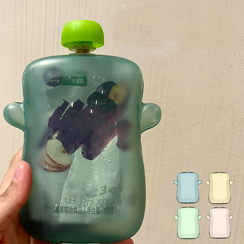 Self-Feeding Baby Food Pouch H - Baby Food Reusable Pouches ulasan dan harga
