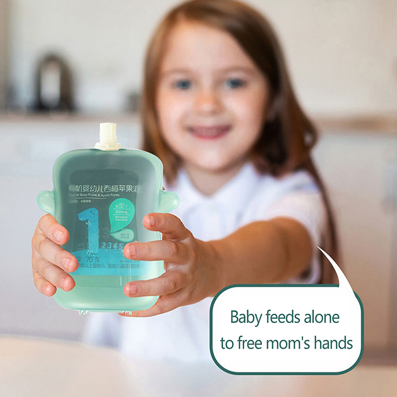 Self-Feeding Baby Food Pouch H - Baby Food Reusable Pouches ulasan dan harga